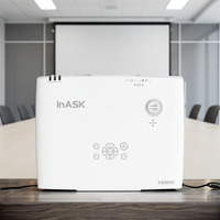YLU550DS  Projecteur intelligent 3LCD connecté au WiFi Android 4K pour cinéma maison, extérieur, entreprise et éducation, haute luminosité