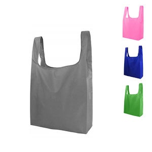 Fábrica de Vietnam al por mayor personalizado impreso reutilizable duradero bolsa de compras impermeable plegable eco poliéster bolsa de compras - Product Image 1