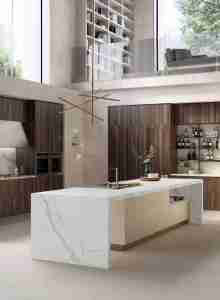 Trung Quốc nhà máy OEM/ODM tùy chỉnh chất lượng cao calacatta trắng đá thạch anh đánh bóng tấm lớn chống xước bàn - Product Image 6