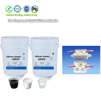 Adhésif thermique en caoutchouc de silicone Ab a B Colle Composés de potting Coulée Scellant pour le potting de produits électroniques