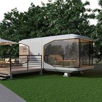 Casa Cápsula Prefabricada de 2 Pisos, Diseño Nuevo, Lista para Usar, 100% Preinstalada en Fábrica con Material de Alta Resistencia