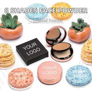 Polvo Facial Compacto Mineral Prensado de 8 Colores Personalizables con Control de Grasa y Corrector para Piel Oscura, Marca Privada - Product Image 3