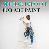 Peinture artistique, couche de finition mate, inodore, anti-taches, résistante au frottement, lavable, imperméable, résistante aux UV, couche de finition protectrice pour les murs