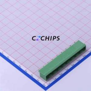 KF2EDGVC-7.62-9P Plug-in Terminal Block Through hole,P=7.62mm Connector Board-to-Board / Socket - Closed 1x9P 7.62mm Green - Product Image 1