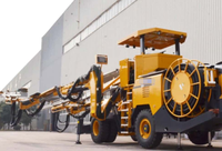Perceuse hydraulique à double flèche pilotée par PLC TZ2S avec plateforme de service pour le forage de goujons de roche et de trous de dynamitage