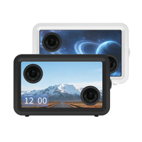 Nouveau haut-parleur double de 11,6 pouces pour écran d'affichage avec bande lumineuse RVB, contrôle par application, fonctions horloge et cadre photo, sortie 5-10W
