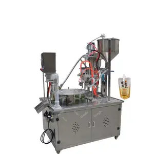 Paste Spout 500Ml Premade Standing Pouch And Liquid Doypack Automatic Filling Sealing Machine