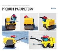 Compacteur vibrant à tambour QIYUN, autoporté, avec moteur et boîte de vitesses