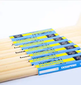 Cheapest good quality 5a/7a hard maple wood drumsitcks novice practice drum sticks custom for beginner