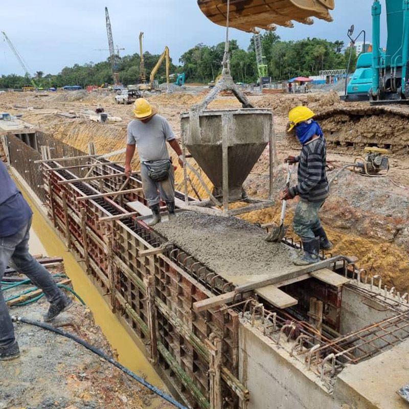 Modular Metal Panels Slab Column Mold