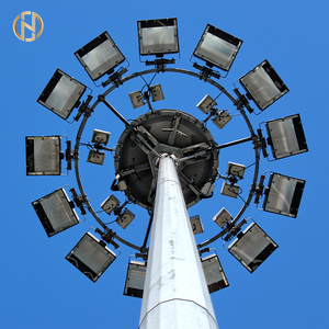 Futao Miễn phí thiết kế đa giác 15M 18m 20m 25M 30m thép cao đèn cực cao cột chiếu sáng cực - Product Image 1