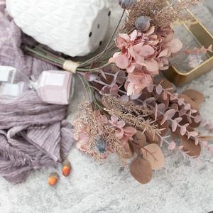 ช่อดอกไม้ประดิษฐ์ CallaFloral สีชมพู ดอกไม้แห้ง ตกแต่งบ้าน งานแต่งงาน แขวนผนัง รุ่น CF01025 - Product Image 1