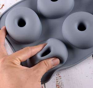 6-Cup DIY Donut Silicone khuôn chống dính lò vi sóng tương thích bánh nướng công cụ thân thiện với môi dễ dàng phát hành Nhà Bếp - Product Image 5