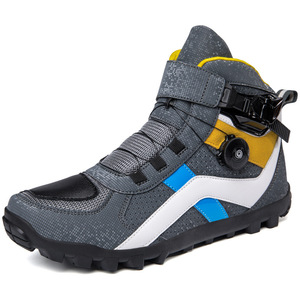 Chaussures de <span class=keywords><strong>moto</strong></span> en cuir respirant et imperméable pour hommes, bottes de course et de motocross à prix avantageux - Product Image 1