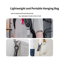 360 °   Support de téléphone magnétique rotatif, pliable et portable, support multifonctionnel pour personne paresseuse, mousqueton d'escalade