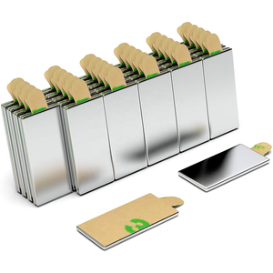 Nhỏ Neodym Neodium N35 N52 N54 Dính Đĩa Vòng Khối Đất Hiếm Neodymium NdFeB Nam Châm Với 3M Băng Dính - Product Image 1