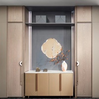 Nouvelle conception moderne de placards en plastique, coiffeuses, armoires, meubles de maison, chambre à coucher, panneaux de particules DTC E1 / contreplaqué / MDF