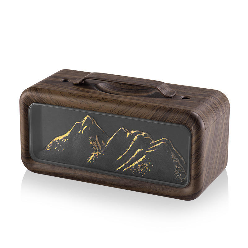 Humidificateur à double jet JS23 Snow Mountain-[Grain de bois foncé]