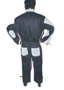 Traje de cuero con chorro de arena, bata hecha de cuero de vaca de primera calidad, forro interior de algodón, 260 gsm - Product Image 2