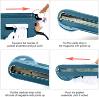 Workpro — agrafeuse ultra-résistante 2 en 1 avec agrafes et clous, cloueur pour le rembourrage, la décoration de matériau fixable, la menuiserie et le meubles