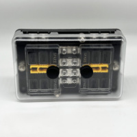 Porte-fusibles 8/12/16 circuits avec couvercle anti-poussière pour bus négatif, bloc de fusibles double ATO/ATC/ATM avec bloc négatif pour voiture, bateau, camion