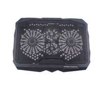 Meilleur support d'ordinateur portable bon marché avec 4 ventilateurs de refroidissement Hauteur réglable Tapis de refroidissement pour ordinateur portable avec 2 ports USB