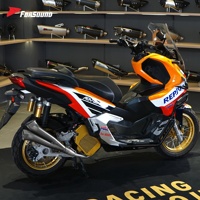 Sistema de Escape para Scooter Honda ADV160, Precio de Fábrica Forsound, Modelo Torch Gemini, Tubo Frontal Medio Azul, Silenciador Deslizable