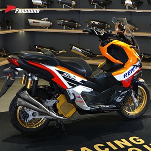 ระบบท่อไอเสียรถสกู๊ตเตอร์ Honda <span class=keywords><strong>ADV160</strong></span> <span class=keywords><strong>ราคา</strong></span>ขายส่งจากโรงงาน Forsound รุ่น Torch Gemini สีฟ้าแบบ Torch พร้อมท่อหน้าและท่อกลางแบบสวม - Product Image 5
