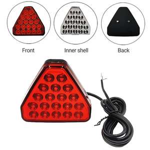 A80 gran oferta DC12V LED Auto señal lámpara roja marcha atrás parada Flash advertencia luces antiniebla nuevo triángulo coche freno cola piloto Luz - Product Image 2