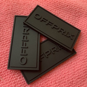 Miếng dán cao su màu đen dày 2mm, thẻ cao su tay áo bằng chứng UV với máng may - Product Image 2