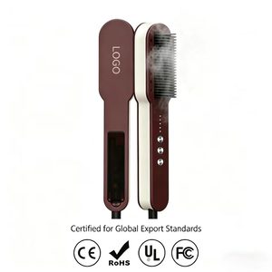 K.SKIN Vapor Steaming Hair Straightener Comb PTC Heating Straightening Hair Iron Patented Comb Teeth Steam Hair Comb - Product Image 1