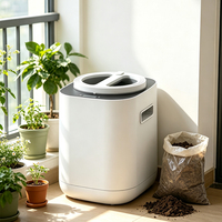 Broyeur de déchets alimentaires électrique en acier inoxydable 5L pour la cuisine domestique, composteur naturel pour engrais
