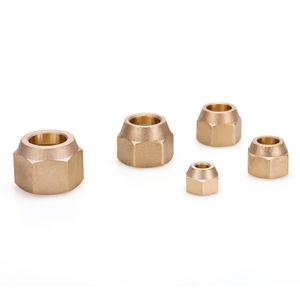 Tuercas gruesas de latón Forja de cobre Tuerca británica de aire acondicionado Tuercas hembra de tubo de cobre - Product Image 4