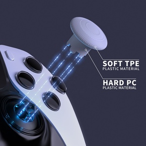 Original White 4 Heights 3 Surfaces <b>Grips</b> ThumbsGear Interchangeable Thumbsticks Analog Thumb Sticks Cap for PS5 Edge <b>Controller</b> - Product Image 5