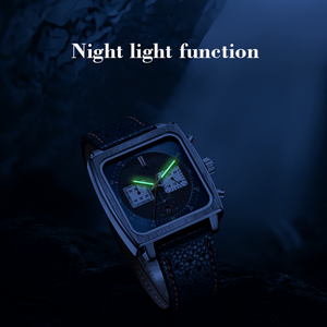 Montre pour homme d'affaires, design 2025, mouvement à quartz, boîtier en acier inoxydable, indicateur de date, chronographe, <span class=keywords><strong>chronomètre</strong></span>, finition brossée - Product Image 4