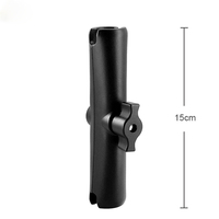 Aksesoris Holder HP Motor dari Aluminium Alloy, Batang Penghubung Bola 1 Inch, Dudukan Lengan Soket Ganda 6CM 9CM