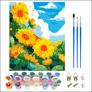 Trẻ em tự làm trang trí tường nhà vẽ tay sơn dầu kỹ thuật số bằng số Hoa Phong cảnh & nghệ thuật phòng ngủ - Product Image 6