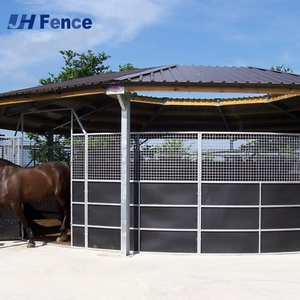 Écurie à chevaux Anping en bambou avec revêtement en poudre, vente en gros d'écuries à chevaux, <span class=keywords><strong>abri</strong></span> pour chevaux, stalles, granges - Product Image 2