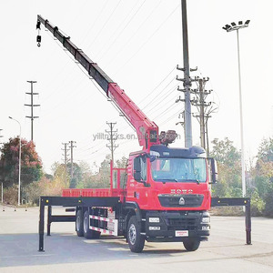 Camion <span class=keywords><strong>benne</strong></span> basculante HOWO TX 6x4 10T avec <span class=keywords><strong>grue</strong></span>, <span class=keywords><strong>grue</strong></span> montée sur camion 12T, <span class=keywords><strong>grue</strong></span> à flèche droite 14T - Product Image 4