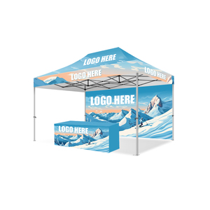 Quảng cáo phổ biến Logo tùy chỉnh cũng được thiết kế mái triển lãm ngoài trời tổ chức sự kiện quảng cáo thương mại hiển thị có thể gập lại lều với bức tường - Product Image 5
