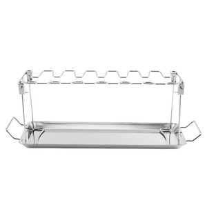 Parrilla Plegable Portátil de Acero Inoxidable Xuan Rui para Piernas de Pollo, Placa para Asar al Aire Libre con Sartén - Product Image 4