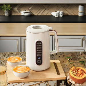 Factory Customized 5-in-1 Stainless Steel Blender <b>Hot</b> <b>Cold</b> Nut Milk Maker Cooking Warmer Battery Operated for Outdoor Hotel Mult - Product Image 3