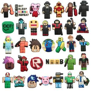 อุปกรณ์ตกแต่งรองเท้า DIY ขายส่ง ชาร์มรองเท้า พีวีซี ยางนิ่ม วัสดุตกแต่งแบบกำหนดเองได้ ของตกแต่งรองเท้าโรบ็อกซ์ - Product Image 1