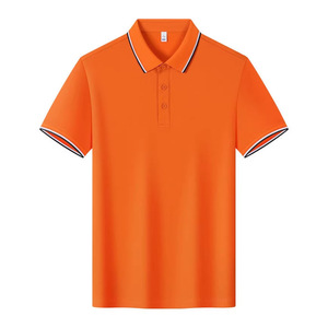 เสื้อโปโลโปรโมชั่น ผ้าฝ้าย สำหรับฤดูร้อน แต่งขอบตัดกัน ทรงหลวม ใส่ทำงานได้ สกรีนโลโก้ได้ - Product Image 5