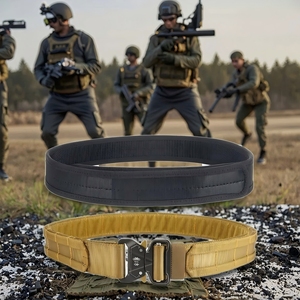 ชุดเข็มขัดไนลอน MOLLE แบบยุทธวิธี, ทนทานอเนกประสงค์, หัวเข็มขัดโลหะแบบปลดเร็ว, ตัดด้วยเลเซอร์สำหรับซองปืน - Product Image 4