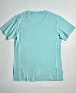 T-shirt personalizzate in lana merino micron 100% per <span class=keywords><strong>uomo</strong></span> e <span class=keywords><strong>donna</strong></span> attivi, vestibilità slim, abbigliamento sportivo nelle taglie 18.5 e 17.5 - Product Image 5