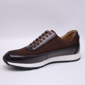 Chaussures décontractées pour hommes <span class=keywords><strong>en</strong></span> PU et daim avec lacets et semelle antidérapante - Product Image 4
