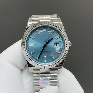 Người Đàn Ông Của Tự Động Cơ Khí Chronograph Đồng Hồ Sapphire Tinh Thể Thủy Tinh 904L Thép Không Gỉ Trường Hợp Con Trỏ Kinh Doanh Đồng Hồ Vương Miện - Product Image 1
