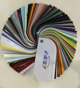 2025 échantillons de couleur PVC PET voiture Film échantillon livre auto-cicatrisant corps Wrap peinture Protection rouleau 1 an de garantie changement de couleur - Product Image 1