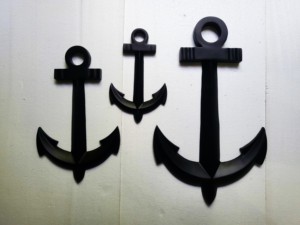 Ancla de barco negro colgante de pared decorativo náutico Vintage ancla antigua - Product Image 3